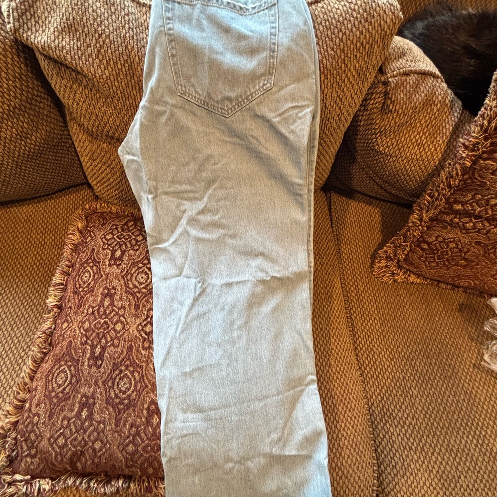 Hollister Light Blue Relaxed Jeans size 14 LONG - Picture 2 of 4
